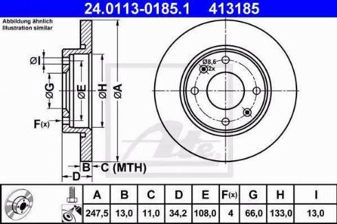 Alpha Brakes HTP-PE-004 - Гальмівний диск autozip.com.ua