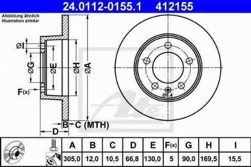 Alpha Brakes HTT-RE-019 - Гальмівний диск autozip.com.ua