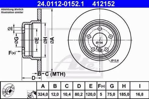 Alpha Brakes HTT-BM-021 - Гальмівний диск autozip.com.ua