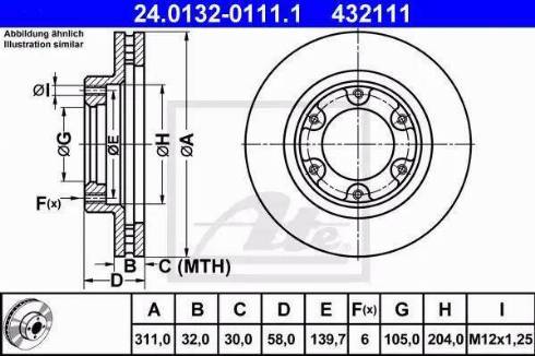 Alpha Brakes HTP-TY-124 - Гальмівний диск autozip.com.ua