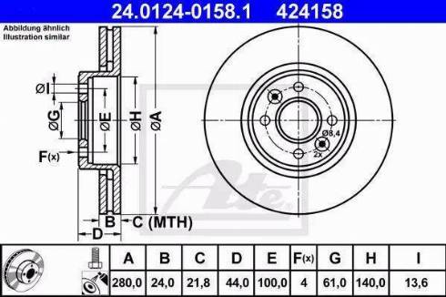 Alpha Brakes HTP-RE-011 - Гальмівний диск autozip.com.ua