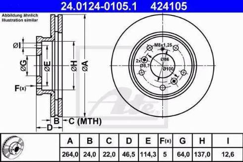 Alpha Brakes HTP-MZ-040 - Гальмівний диск autozip.com.ua