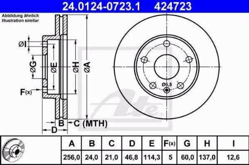 Alpha Brakes HTP-DW-007 - Гальмівний диск autozip.com.ua