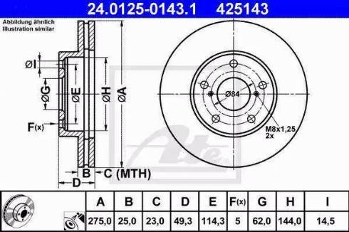 Alpha Brakes HTP-TY-130 - Гальмівний диск autozip.com.ua