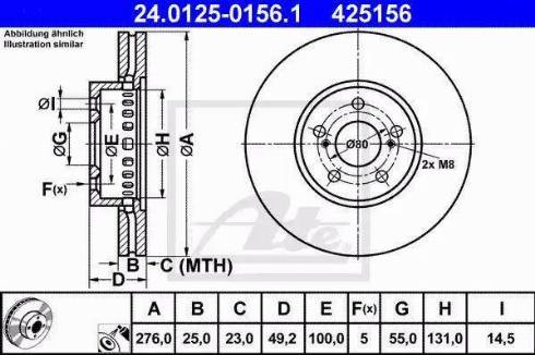 Alpha Brakes HTP-TY-136 - Гальмівний диск autozip.com.ua