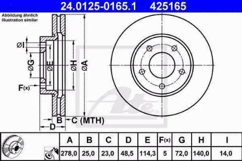 Alpha Brakes HTP-MZ-084 - Гальмівний диск autozip.com.ua