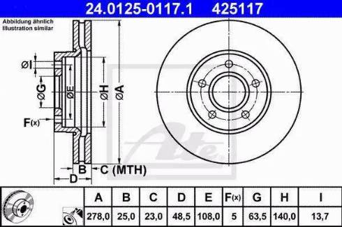 Alpha Brakes HTP-VV-022 - Гальмівний диск autozip.com.ua