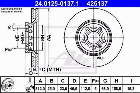 Alpha Brakes HTP-VW-034 - Гальмівний диск autozip.com.ua