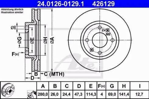 Alpha Brakes HTP-HY-520 - Гальмівний диск autozip.com.ua