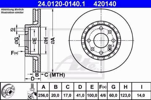 Alpha Brakes HTP-PL-004 - Гальмівний диск autozip.com.ua