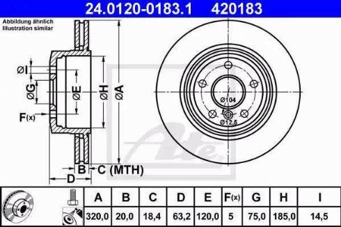 Alpha Brakes HTT-BM-025 - Гальмівний диск autozip.com.ua