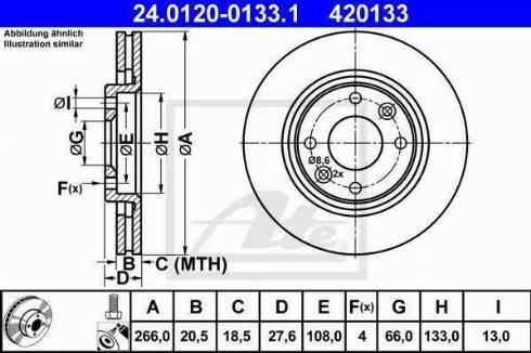 Alpha Brakes HTP-CT-006 - Гальмівний диск autozip.com.ua