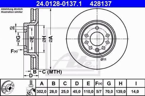 Alpha Brakes HTP-PL-033 - Гальмівний диск autozip.com.ua