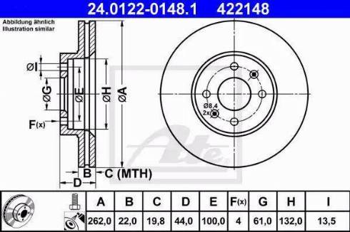 Alpha Brakes HTP-RE-012 - Гальмівний диск autozip.com.ua