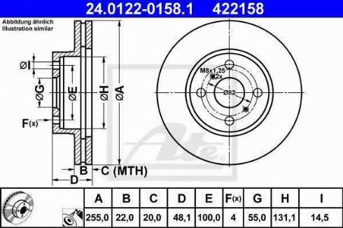 Alpha Brakes HTP-TY-033 - Гальмівний диск autozip.com.ua