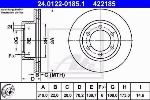 Alpha Brakes HTP-TY-123 - Гальмівний диск autozip.com.ua