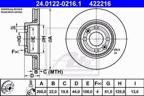 Alpha Brakes HTP-NS-087 - Гальмівний диск autozip.com.ua