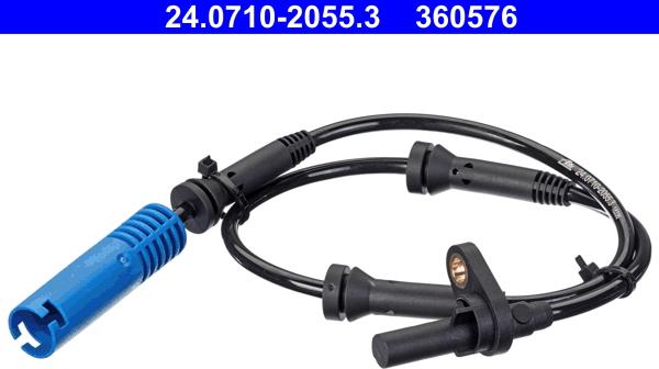 ATE 24.0710-2055.3 - Датчик ABS, частота обертання колеса autozip.com.ua