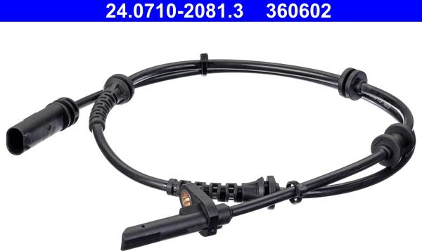 ATE 24.0710-2081.3 - Датчик ABS, частота обертання колеса autozip.com.ua