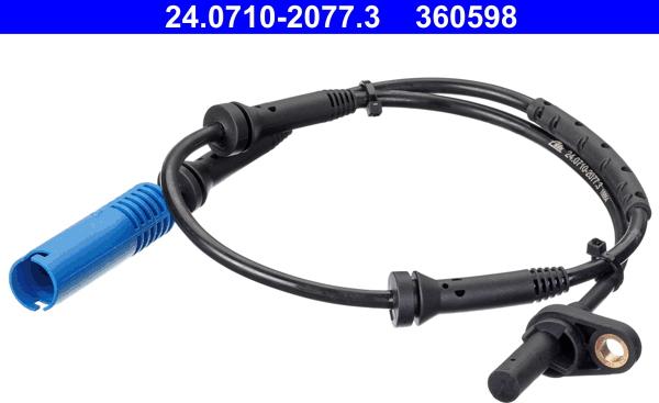 ATE 24.0710-2077.3 - Датчик ABS, частота обертання колеса autozip.com.ua