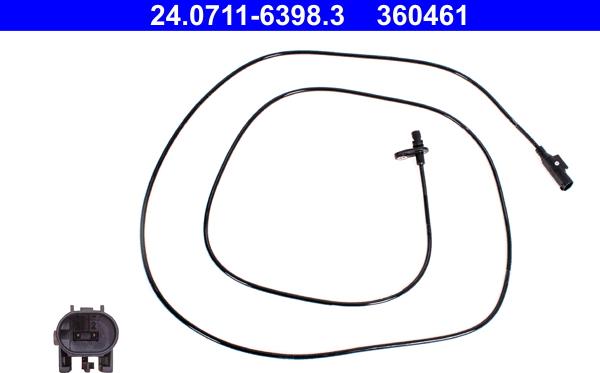 ATE 24.0711-6398.3 - Датчик ABS, частота обертання колеса autozip.com.ua