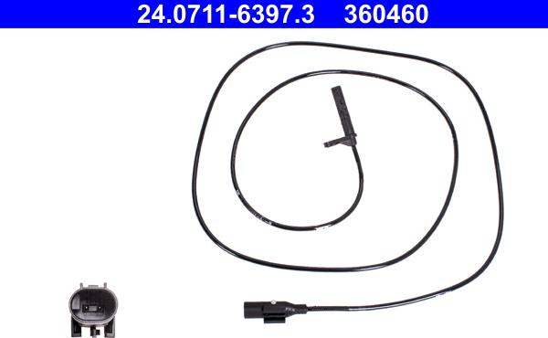 ATE 24.0711-6397.3 - Датчик ABS, частота обертання колеса autozip.com.ua