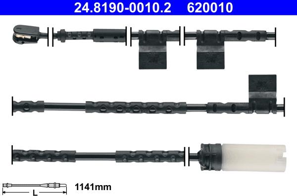 ATE 24.8190-0010.2 - Сигналізатор, знос гальмівних колодок autozip.com.ua