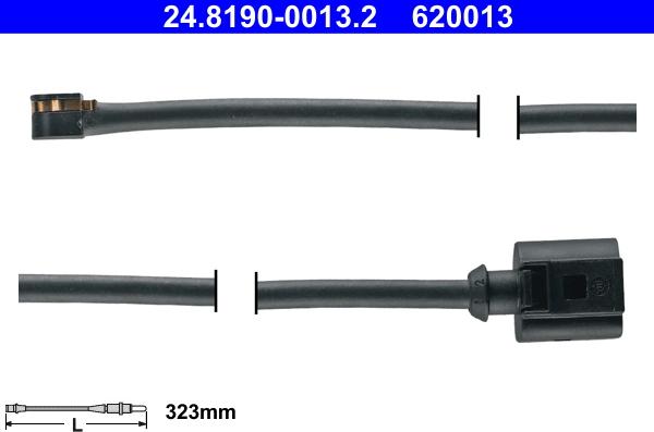 ATE 24.8190-0013.2 - Сигналізатор, знос гальмівних колодок autozip.com.ua