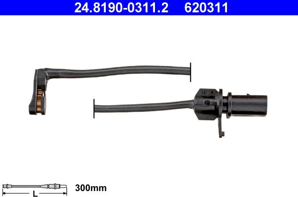 ATE 24.8190-0311.2 - Сигналізатор, знос гальмівних колодок autozip.com.ua