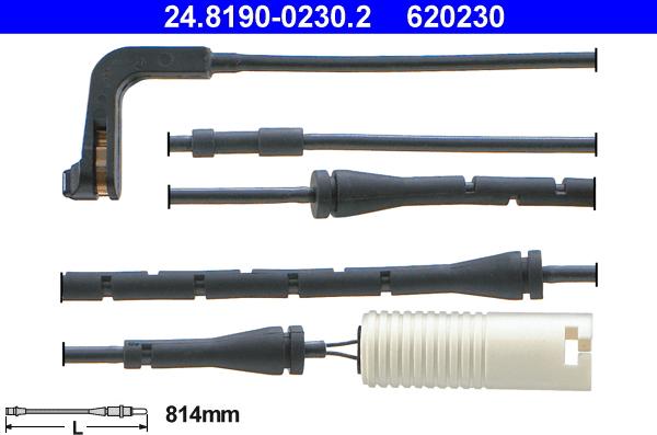 ATE 24.8190-0230.2 - Сигналізатор, знос гальмівних колодок autozip.com.ua