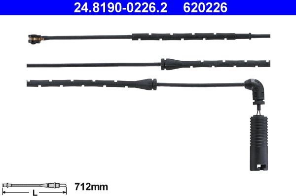 ATE 24.8190-0226.2 - Сигналізатор, знос гальмівних колодок autozip.com.ua