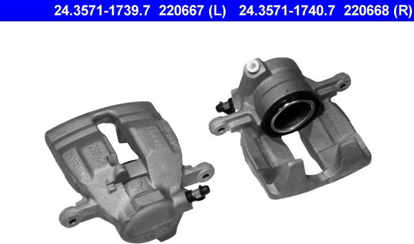 ATE 24.3571-1740.7 - Гальмівний супорт autozip.com.ua