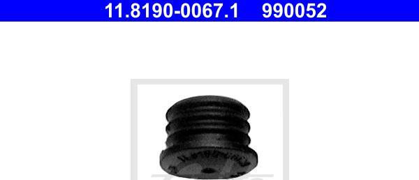 ATE 11.8190-0067.1 - Ущільнювальна / захисна пробка autozip.com.ua
