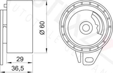 Autex 641934 - Натяжна ролик, ремінь ГРМ autozip.com.ua