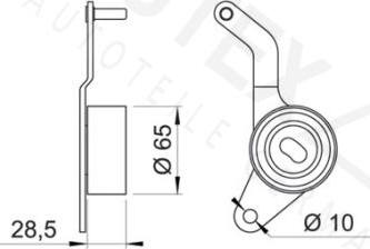 Autex 641461 - Натяжна ролик, ремінь ГРМ autozip.com.ua