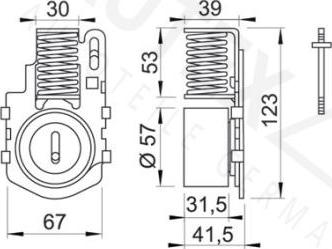 Autex 641408 - Натяжний ролик, ремінь ГРМ autozip.com.ua