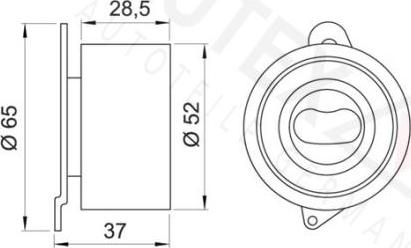 Autex 641565 - Натяжний ролик, ремінь ГРМ autozip.com.ua