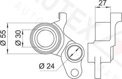 Autex 641644 - Натяжна ролик, ремінь ГРМ autozip.com.ua