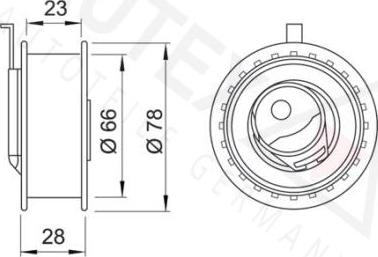 Autex 641131 - Натяжний ролик, ремінь ГРМ autozip.com.ua