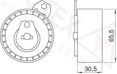 Autex 641170 - Натяжний ролик, ремінь ГРМ autozip.com.ua