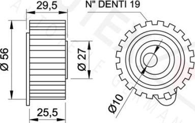 Autex 641803 - Натяжний ролик, ремінь ГРМ autozip.com.ua