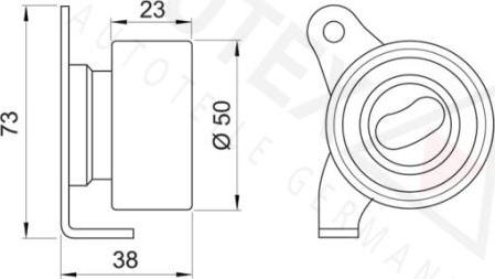 Autex 641812 - Натяжний ролик, ремінь ГРМ autozip.com.ua