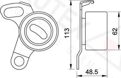 Autex 641829 - Натяжний ролик, ремінь ГРМ autozip.com.ua