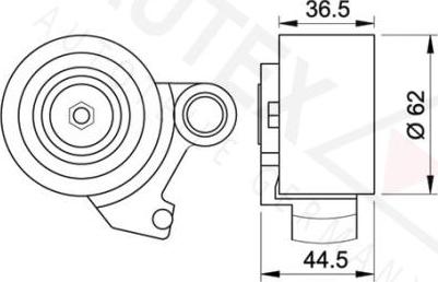 Autex 641823 - Натяжний ролик, ремінь ГРМ autozip.com.ua