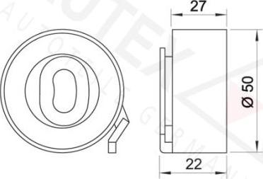 Autex 641356 - Натяжний ролик, ремінь ГРМ autozip.com.ua