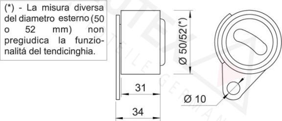 Autex 641315 - Натяжний ролик, ремінь ГРМ autozip.com.ua