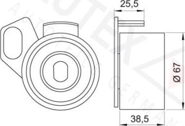 Autex 641258 - Натяжний ролик, ремінь ГРМ autozip.com.ua