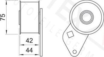 Autex 641217 - Натяжний ролик, ремінь ГРМ autozip.com.ua