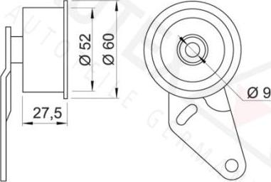 Autex 641224 - Натяжний ролик, ремінь ГРМ autozip.com.ua
