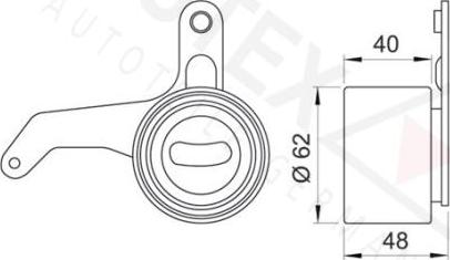 Autex 641767 - Натяжна ролик, ремінь ГРМ autozip.com.ua